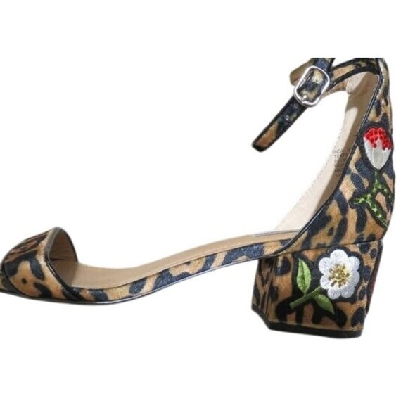 Steve Madden Inca boho floral embroidered embellished sandals flats 9.5 - Picture 5 of 13